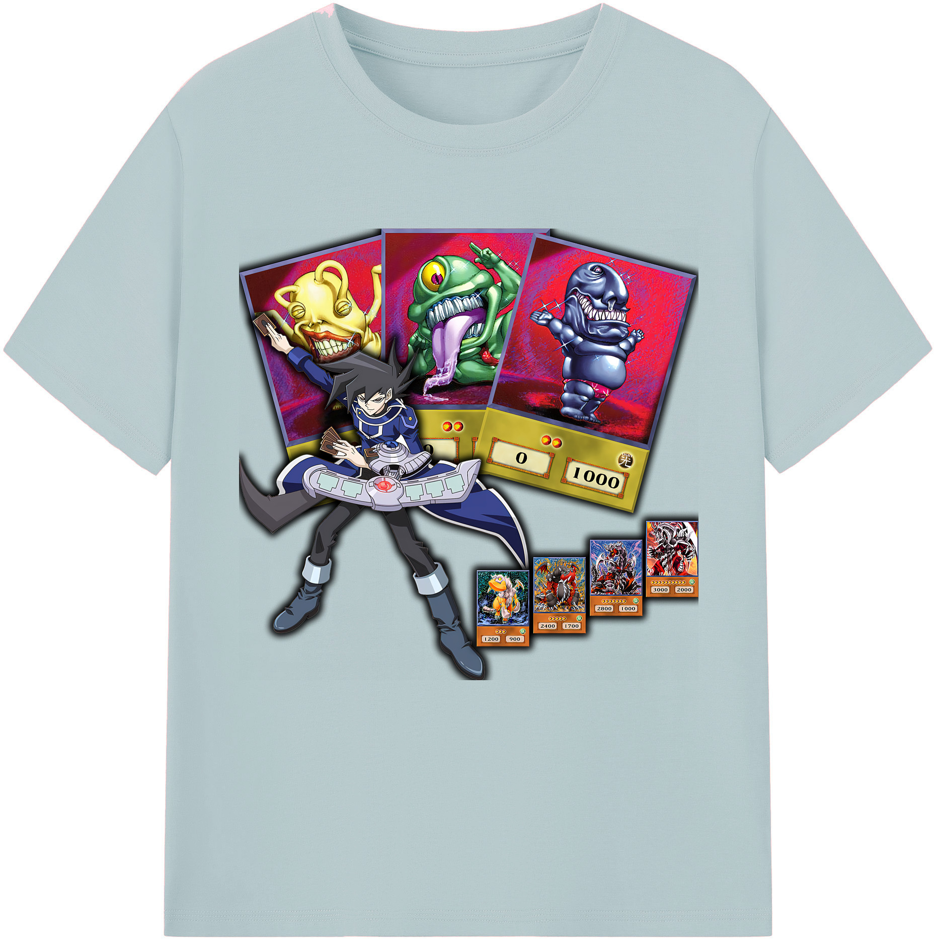 （画像用） 遊☆戯☆王 Yu-Gi-Oh! 綿100％半袖Tシャツ（フロントプリント）